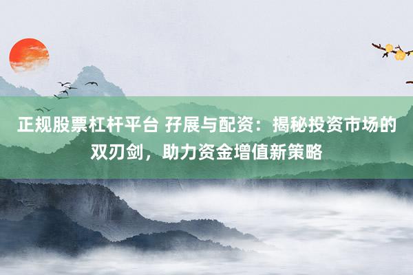 正规股票杠杆平台 孖展与配资：揭秘投资市场的双刃剑，助力资金增值新策略